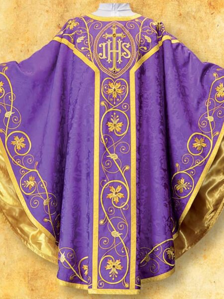 Ornat haftowany  "Massimo-Viola"