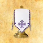 Sukienka na puszkę "Calvario" fioletowa