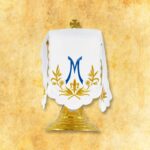 Sukienka na puszkę "Ave Maryja" niebieski