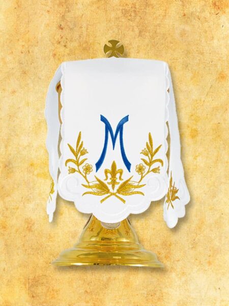 Sukienka na puszkę "Ave Maryja" niebieski