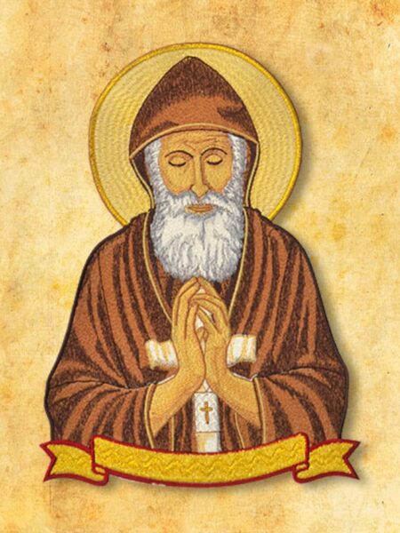 Aplikacja haftowana "Św. Charbel"