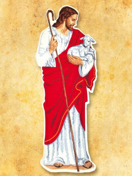 Aplikacja haftowana "Jezus Dobry Pasterz"