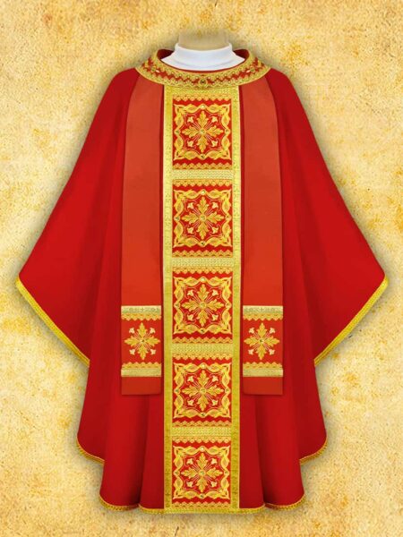 Ornat haftowany  "Brillante-Rosso"
