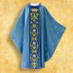 Ornat haftowany "Maria  D'Oro-Blu"