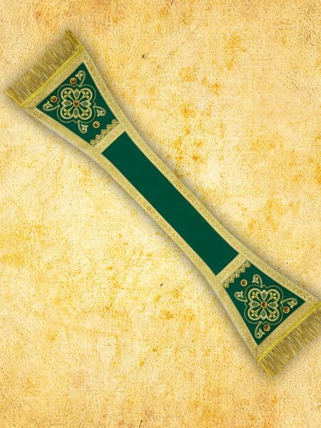 Manipularz haftowany "Brillante-Verde"