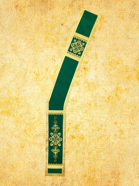 Stuła haftowana diakońska "Brillante-Verde"
