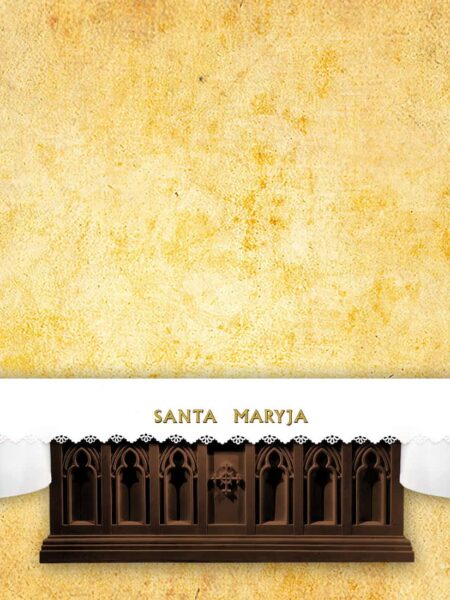Obrus foto wycinany laserowo "Santa Maryja"