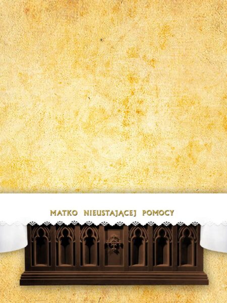 Obrus foto wycinany laserowo "Matko Nieustającej Pomocy"