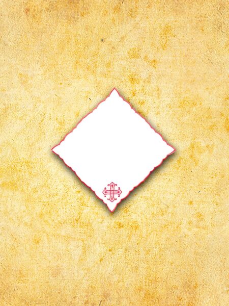 (product) Serwetka Haftowana "Calvario"
  Czerwona 32X32