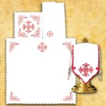 (product) Komplet "Calvario" Czerwony
