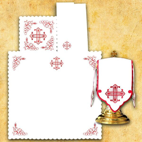 (product) Komplet "Calvario" Czerwony