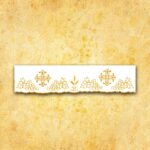 (product) Koronka Haftowana "Calvario"  Złota