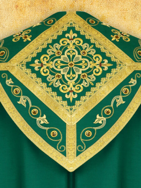 Kapa haftowana "Brillante-Verde"