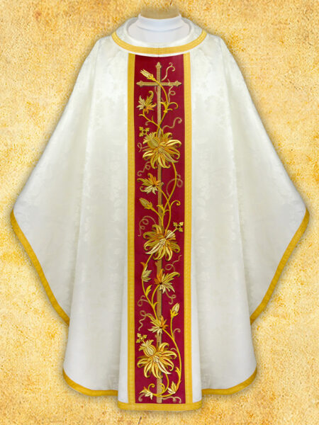 Ornat haftowany "Classico Bianco"