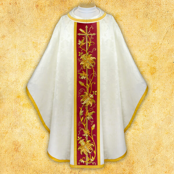Ornat haftowany "Classico Bianco"