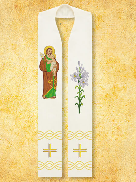Stuła haftowana „Św. Józef”